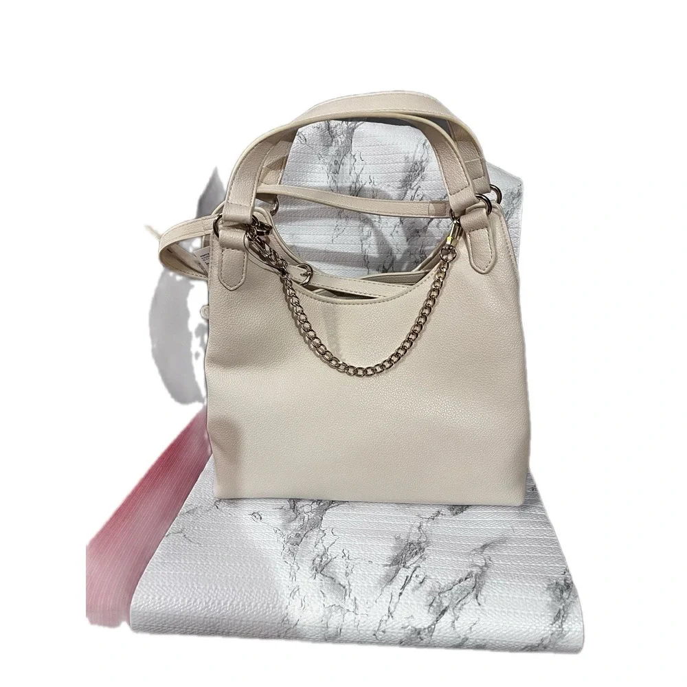 NEW WITH TAGS LC Lauren Conrad Autumn Charm Top Handle, White Oak [O]